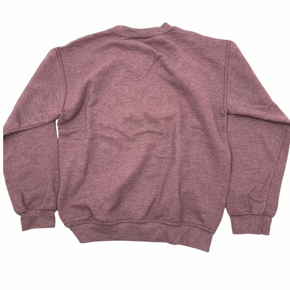 Perfect Boobs are Boring Sweatshirt Size S Pink Cotton Long Sleeves Crew Neck - Picture 2 of 6